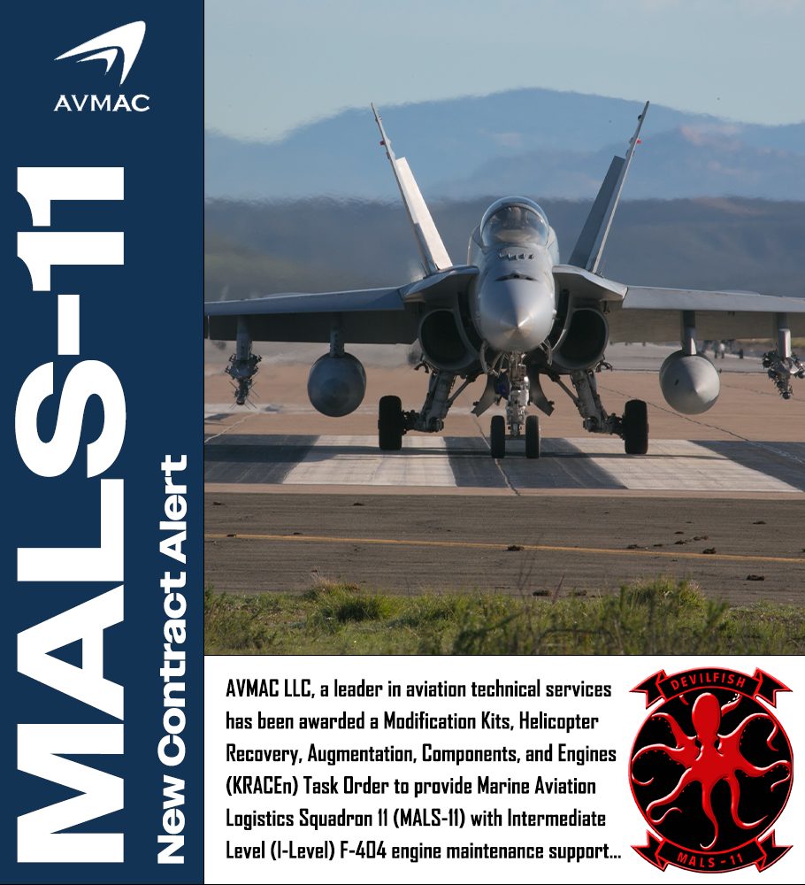 F-404 Maintenance Support - MALS-11 Contract